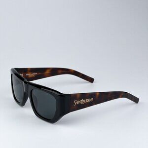 Saint Laurent SL740 004 BRAND NEW Sunglasses Black Havana Square Unisex